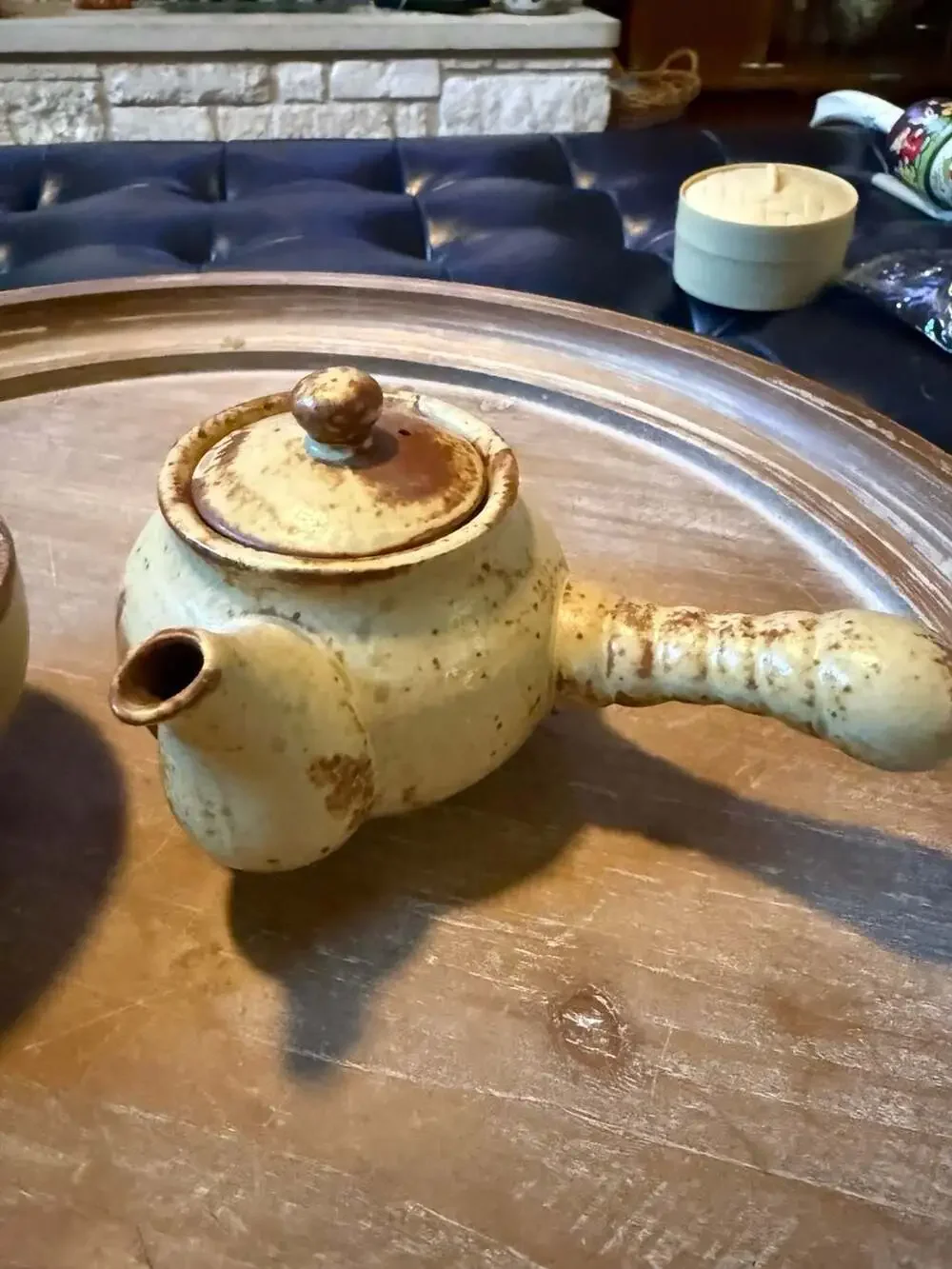 Tokoname Hand-made Mogake Teapot and cup/bowl